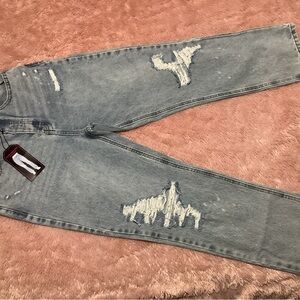 Super High-Rise Straight Jeans